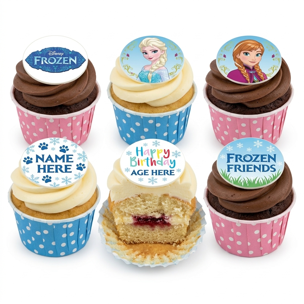 Disney Frozen Birthday Cupcakes