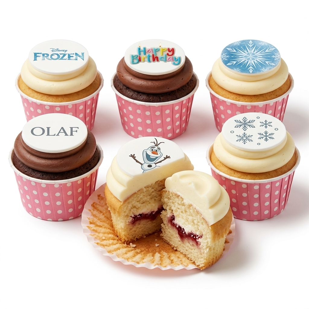 Disney Frozen Birthday Cupcakes