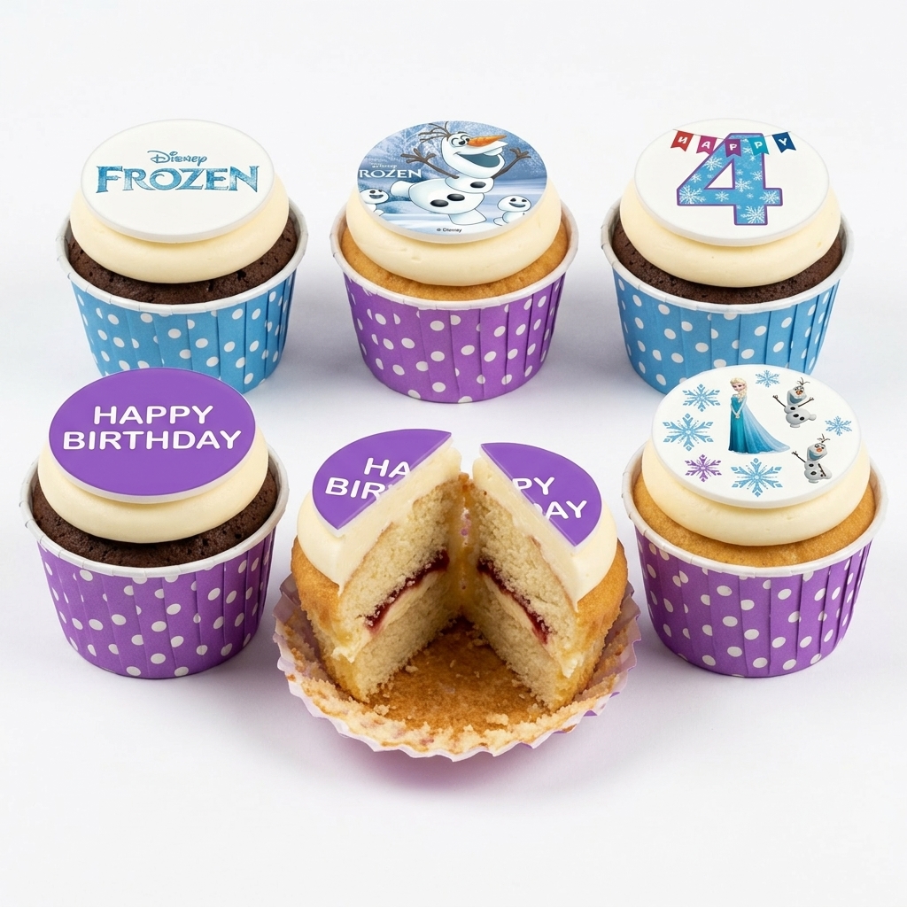 Disney Frozen Birthday Cupcakes for Girls