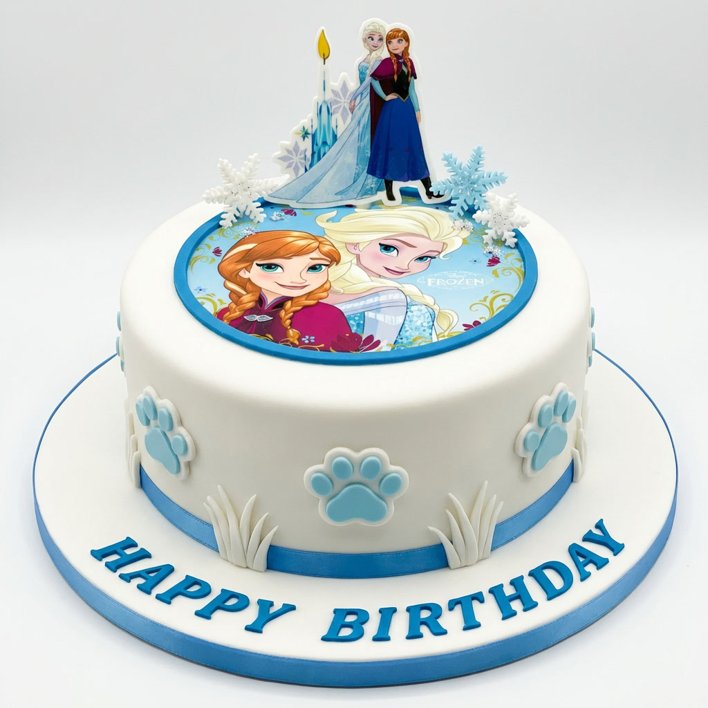 Disney Frozen Birthday Cake for Girls