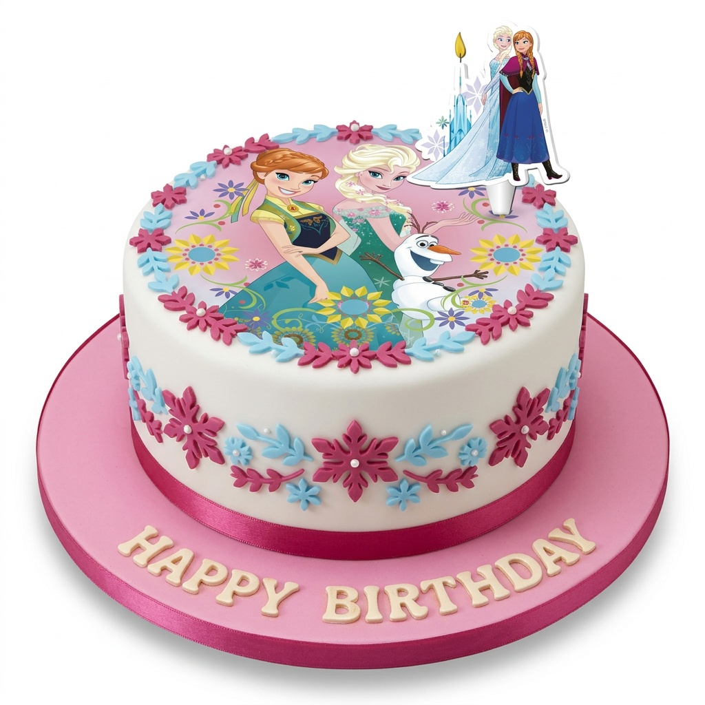 Disney Frozen Birthday Cake for Girls