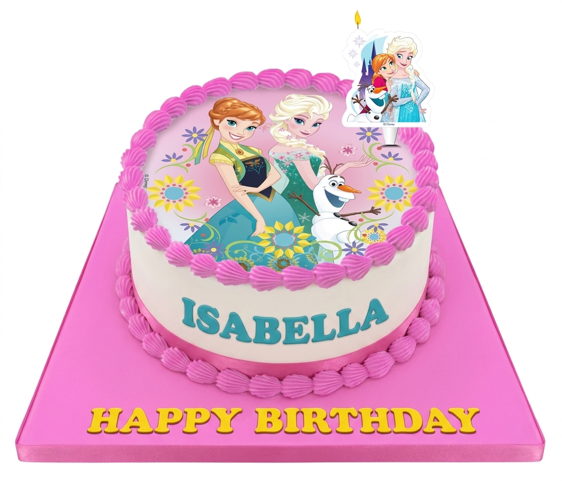 Frozen Birthday Cake for Girls