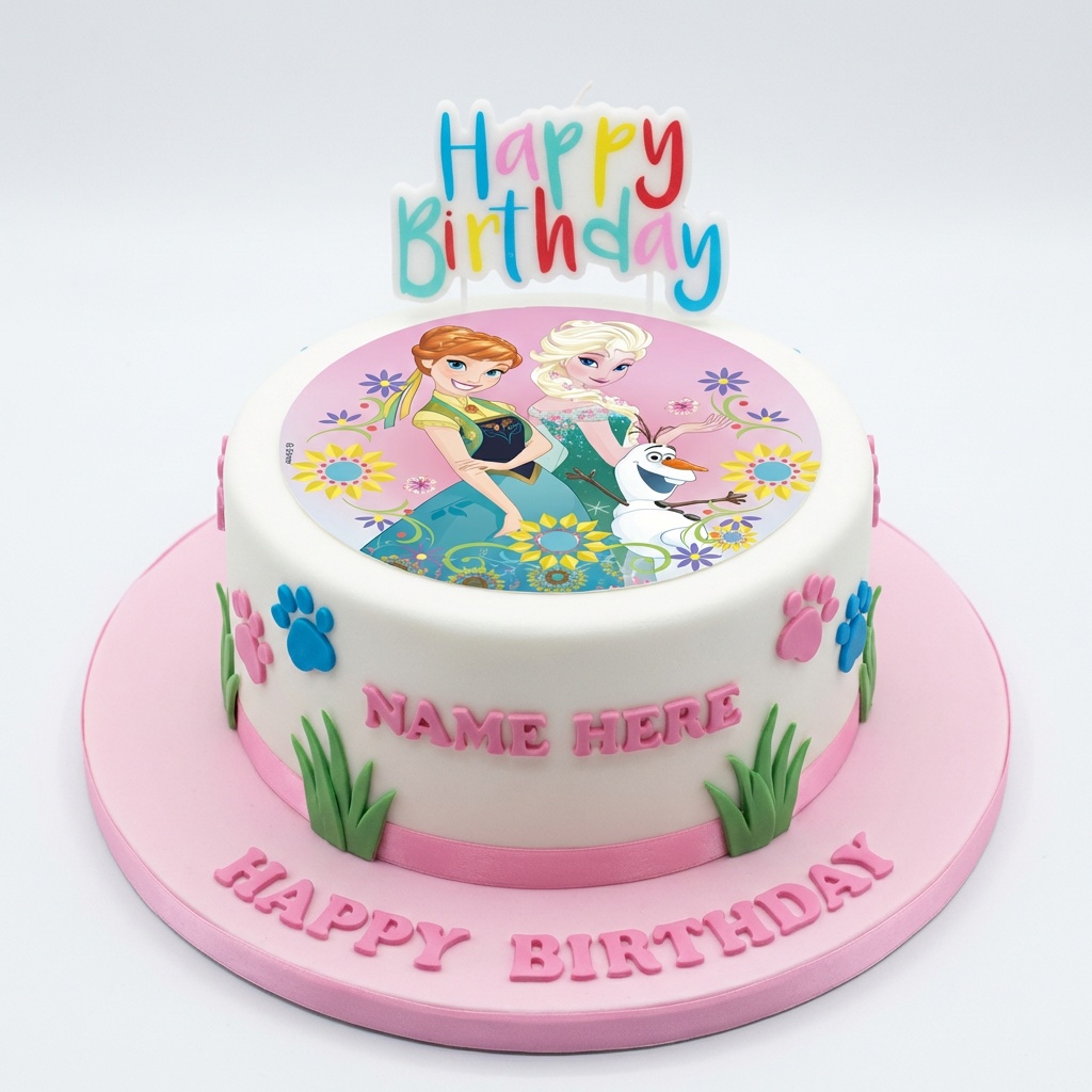 Frozen Birthday Cake for Girls
