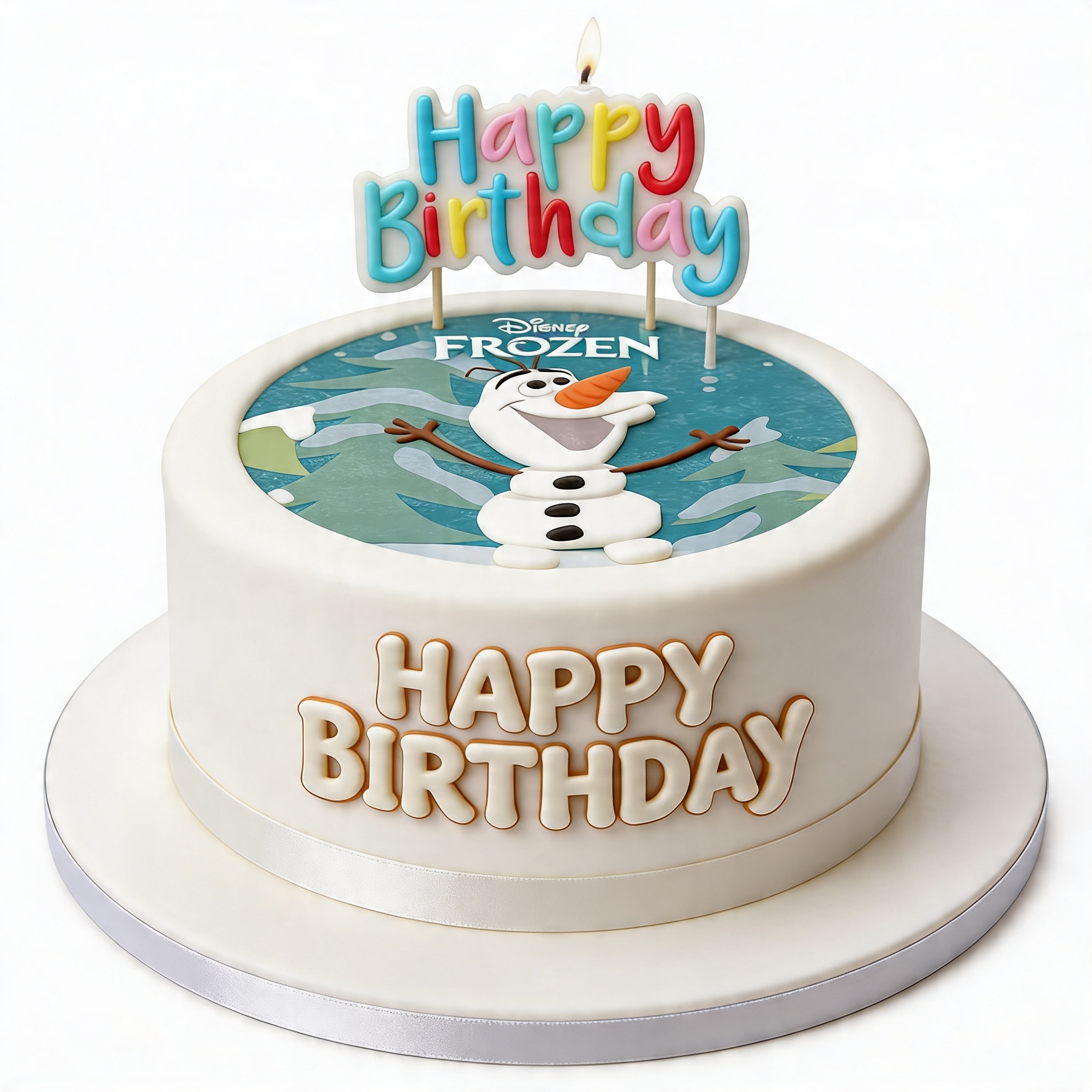 Disney Frozen Olaf Birthday Cake