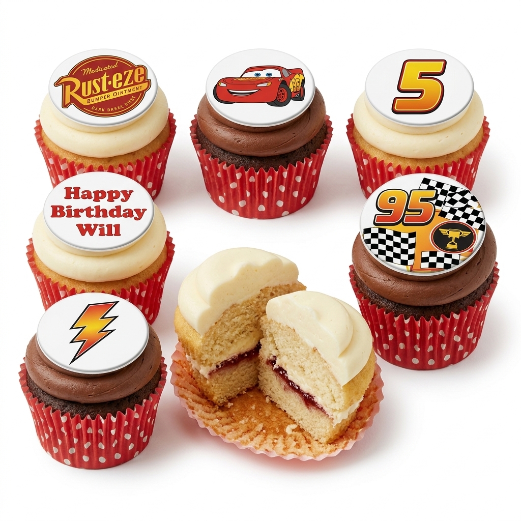 Disney Cars Birthday Cupcakes for Kids