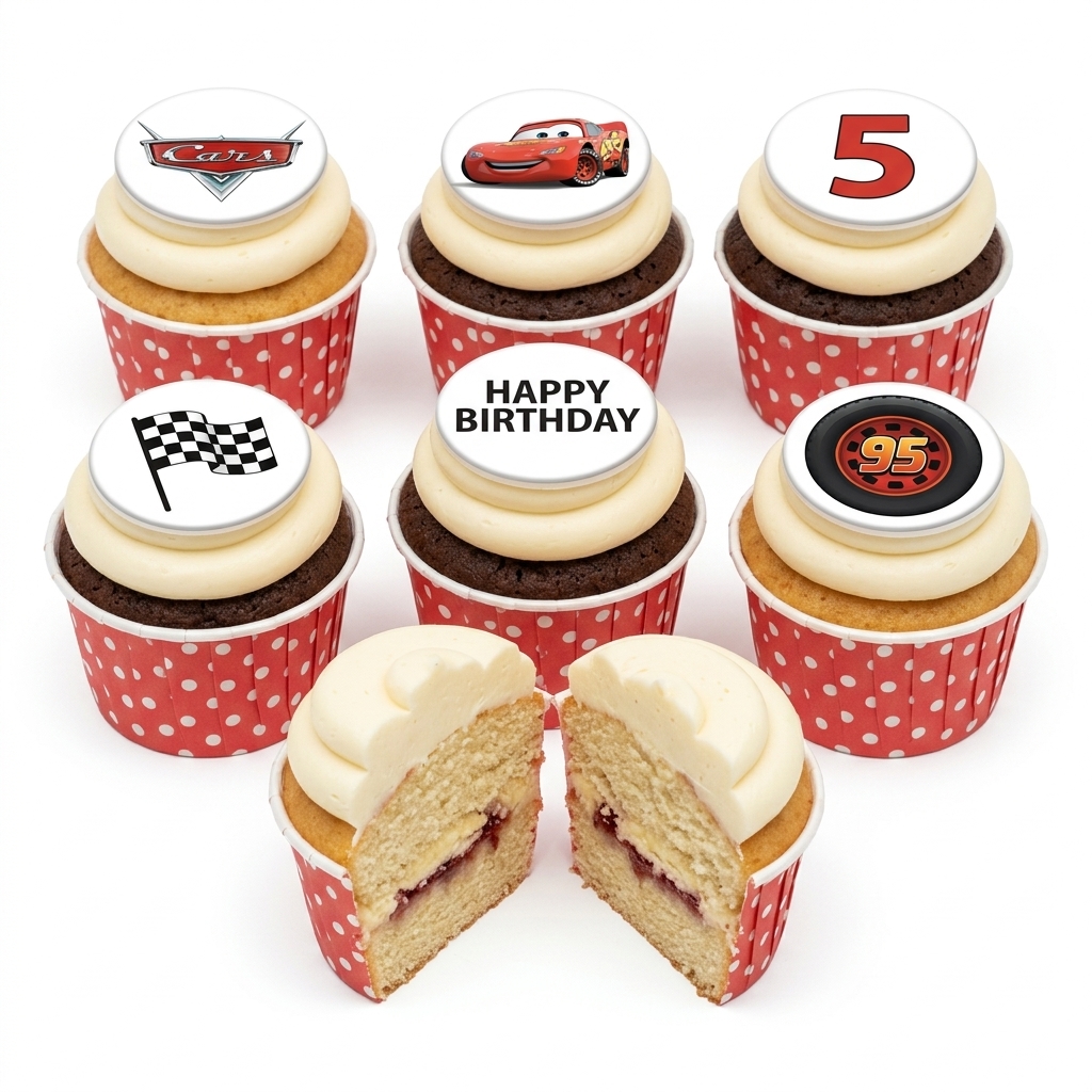 Disney Cars Racing Birthday Cupcakes