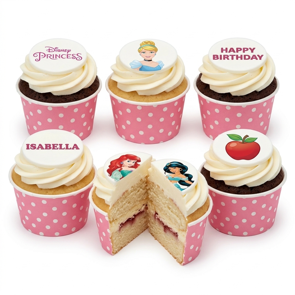 Disney Princess Birthday Cupcakes