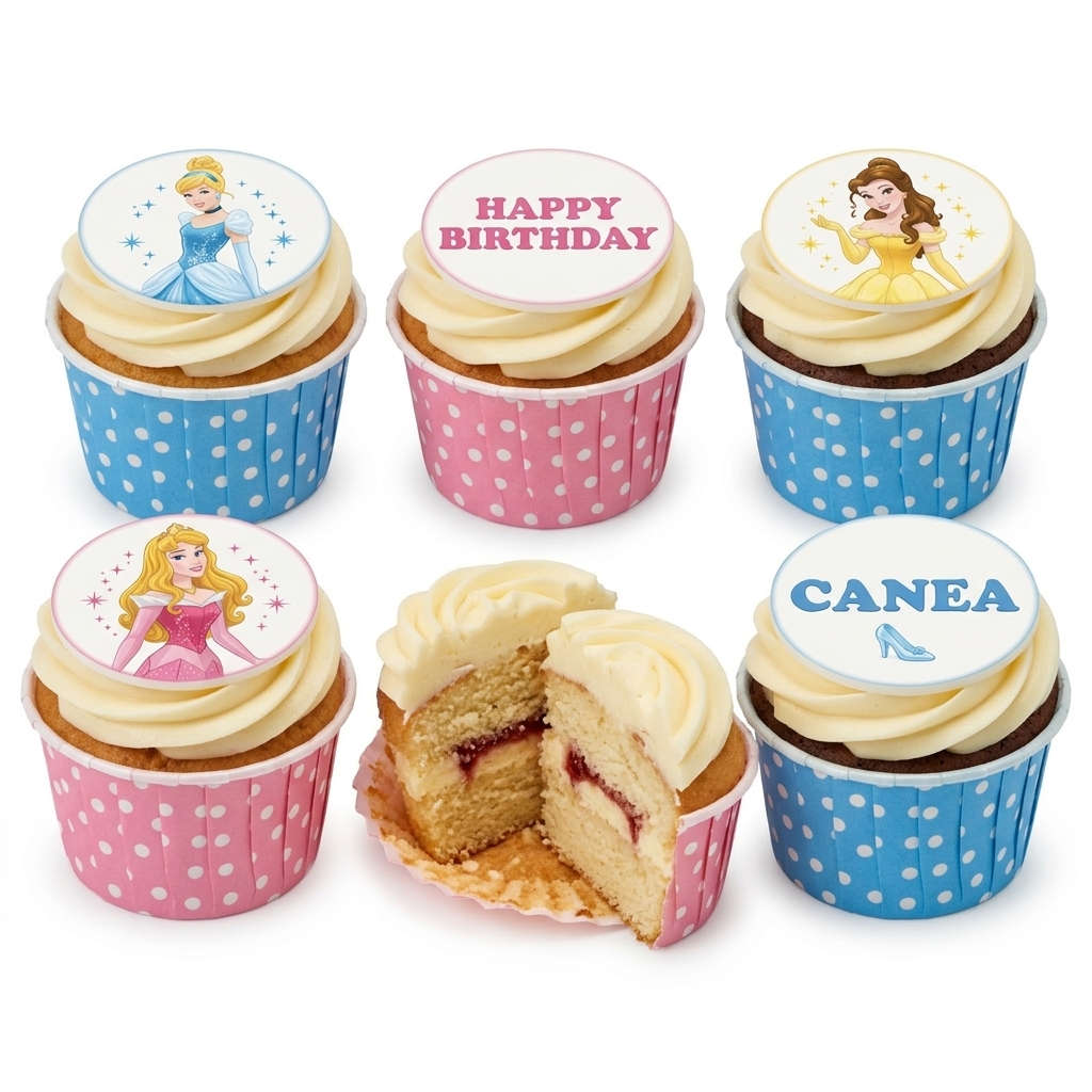 Enchanted Princess Birthday Cupcakes for Girls