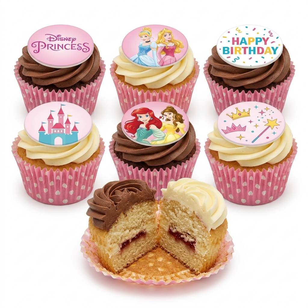 Disney Princess Birthday Cupcakes