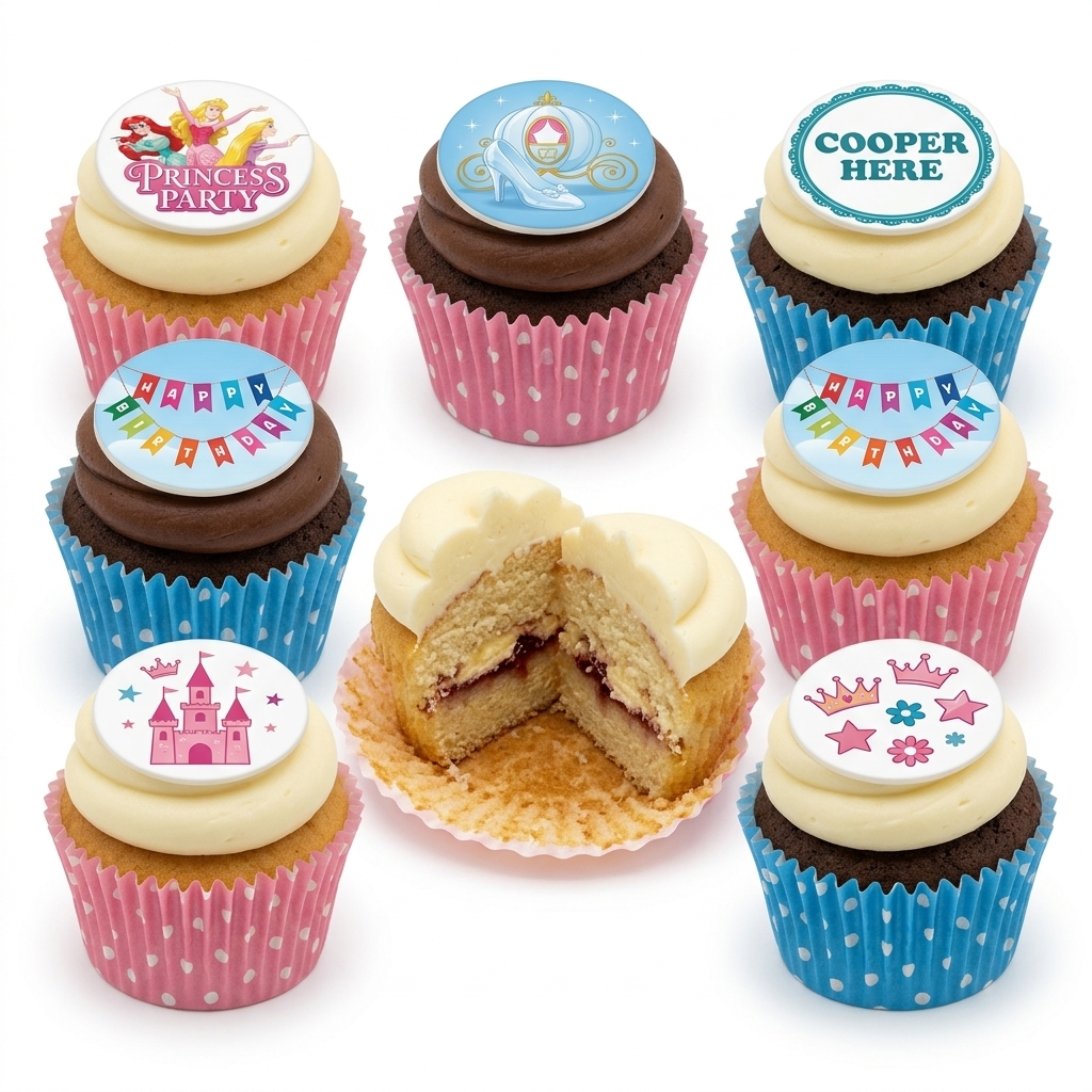 Princess Birthday Cupcakes