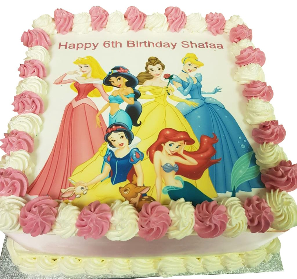 Disney Princess Fresh Cream Cake