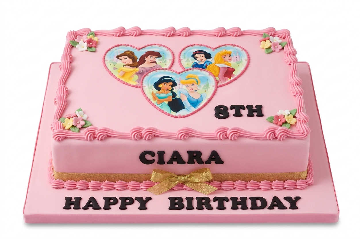 Disney Princess Birthday Cake for Girls
