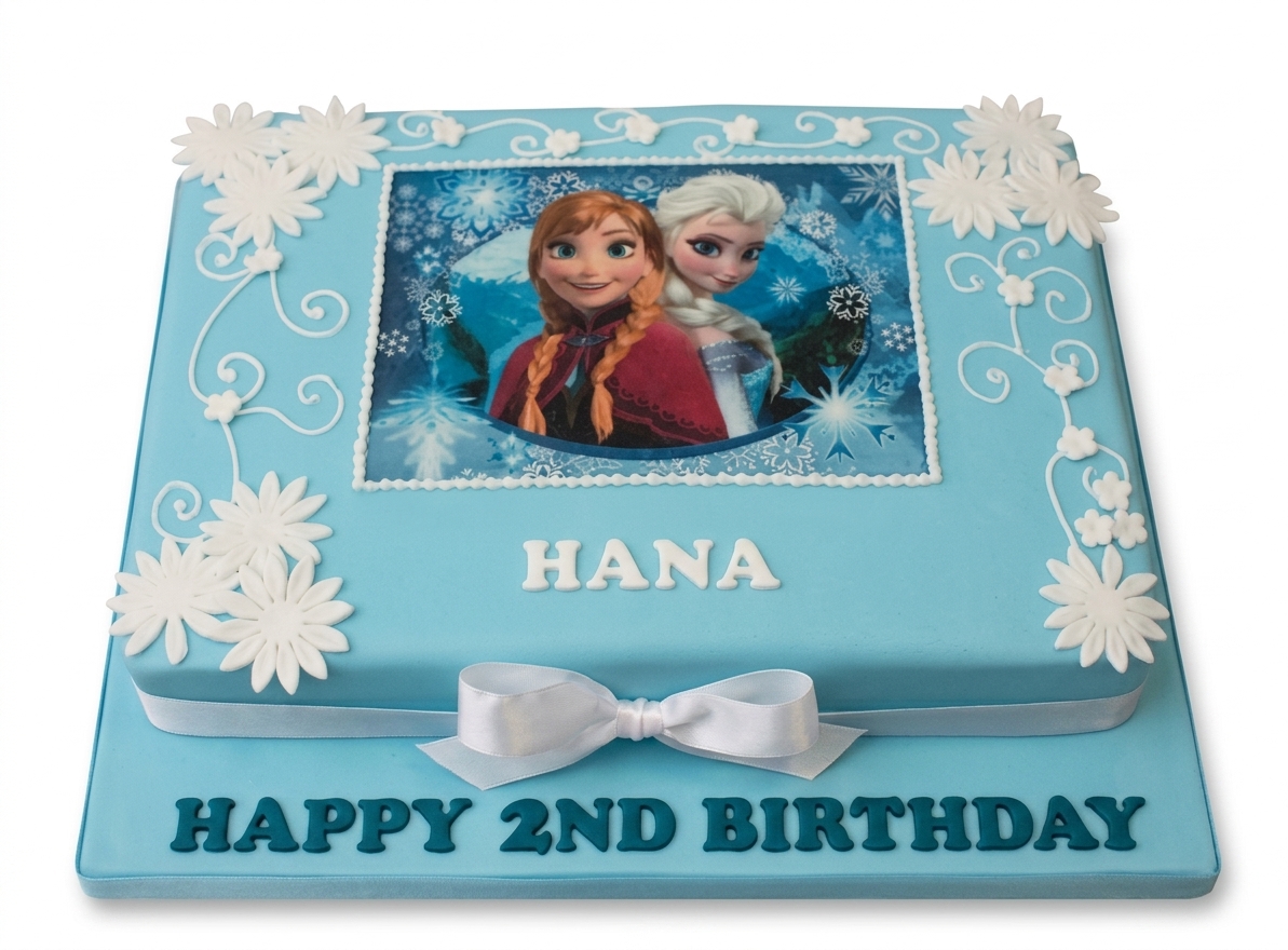 Frozen Theme Birthday Cake for Girls
