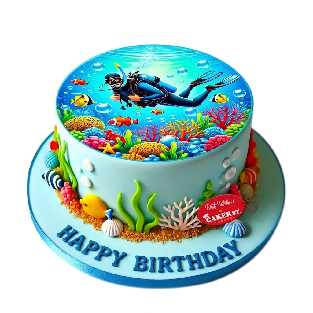 Underwater Adventure Birthday Cake