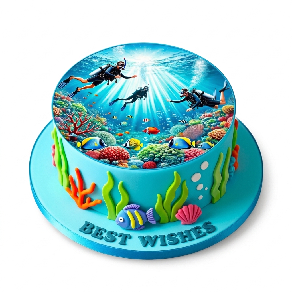 Underwater Adventure Birthday Cake