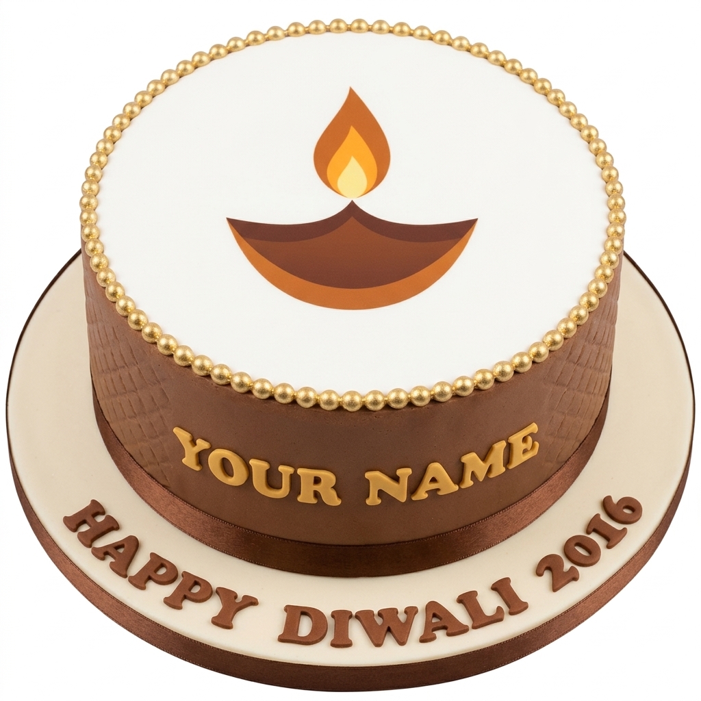 Diwali Celebration Cake with Personalised Message