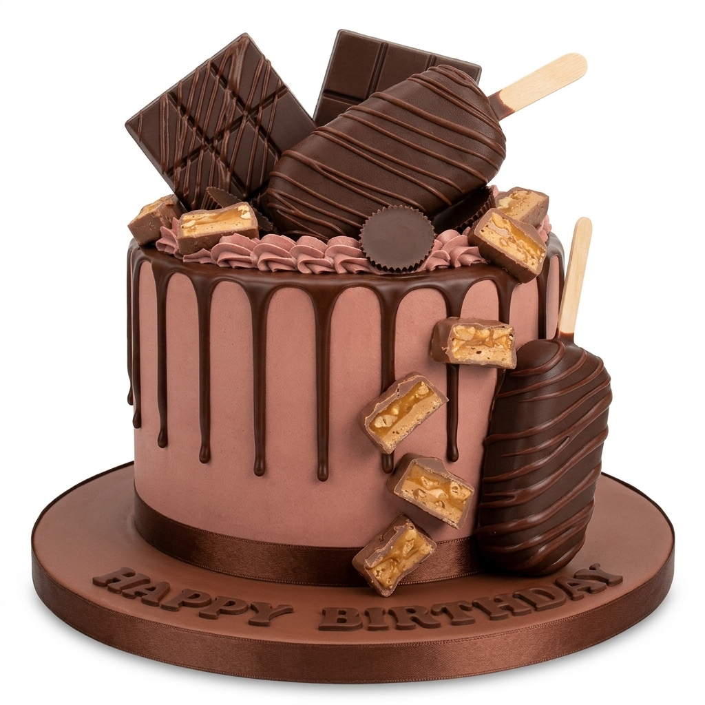 Chocolate Drip Birthday Cake