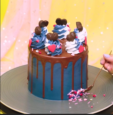  The Choco Blue Concoction - DIY Cake