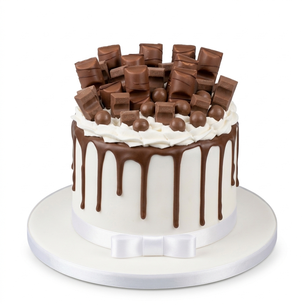 Kinder Chocolate Drip Birthday Cake