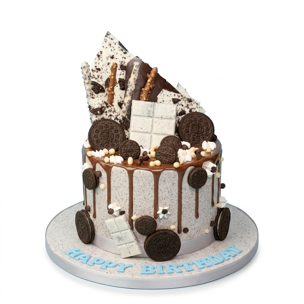 Oreo Drip Birthday Cake