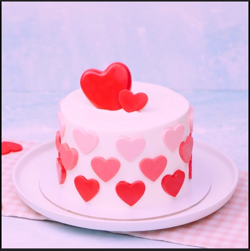  The Lovely Hearts  - DIY Cake