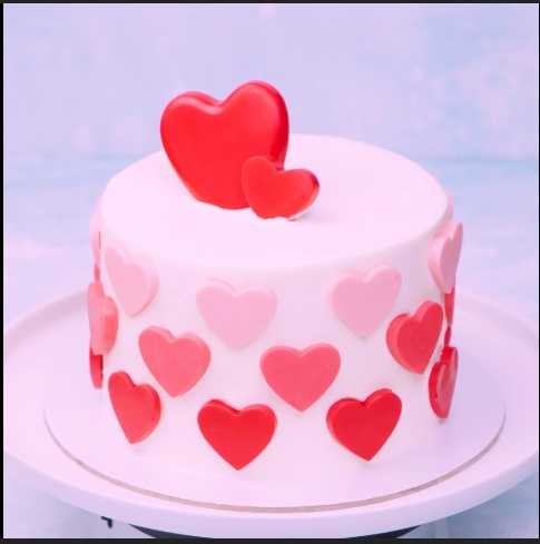  The Lovely Hearts  - DIY Cake