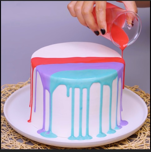  The Rainbow Drizzled Cake - DIY Cake