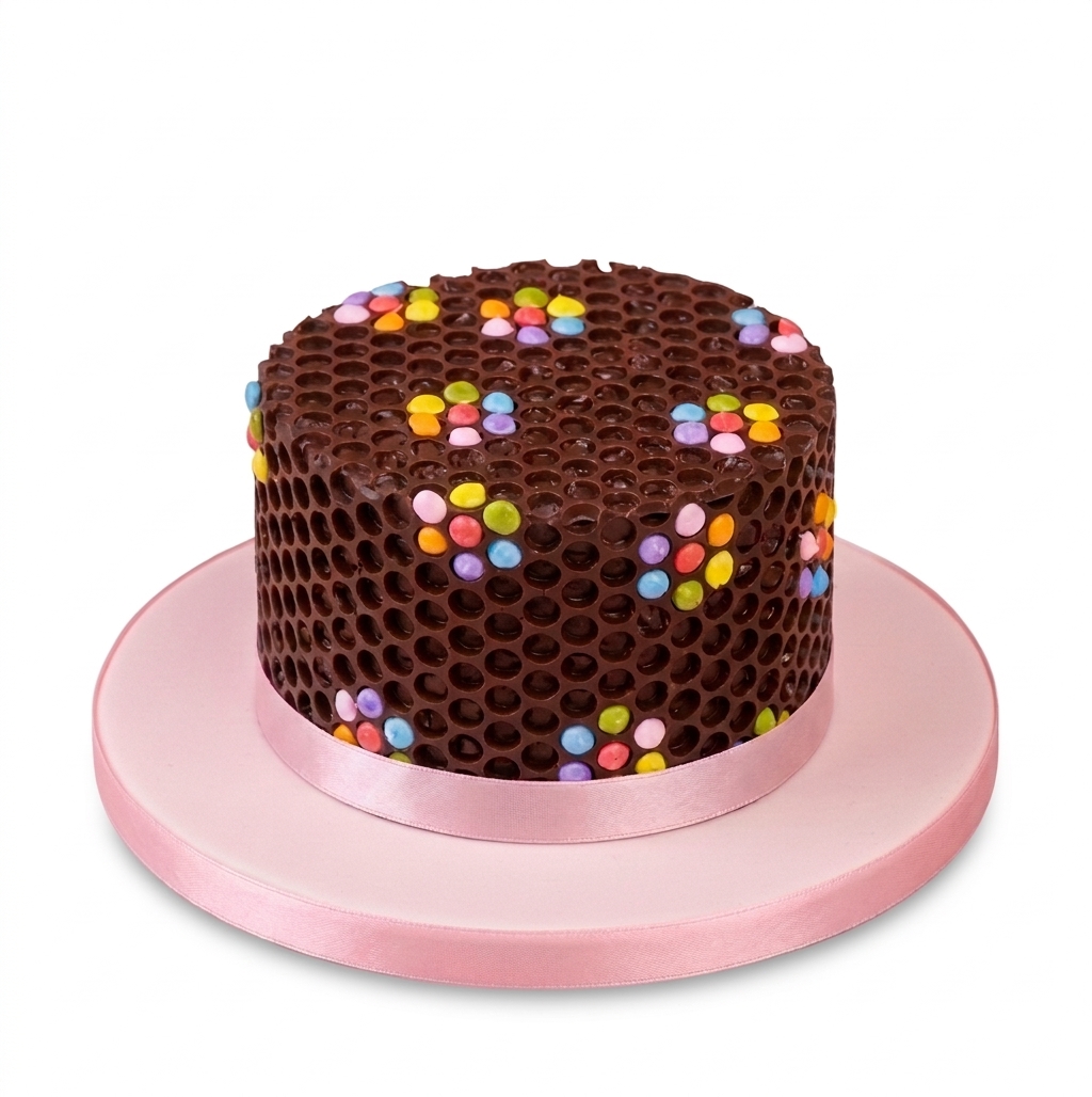 Kids Chocolate Honeycomb Birthday Cake