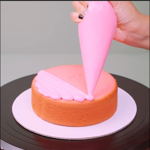 Cherry On The Pink Cake - DIY Cake