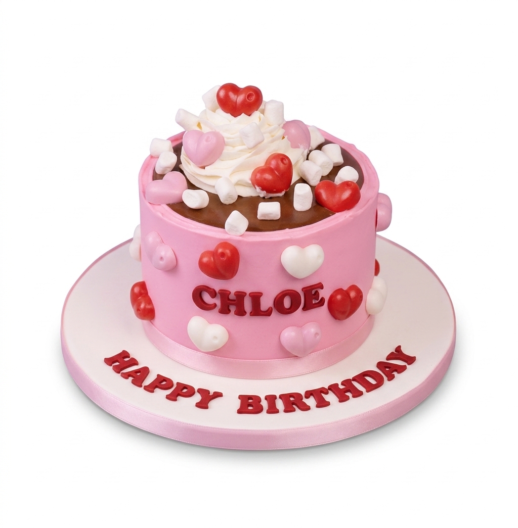 Hot Chocolate Mug Birthday Cake for Her