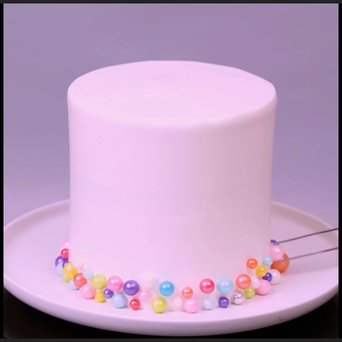 The Dripped Rainbow Surprise   - DIY Cake