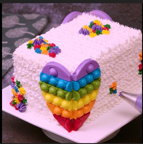 A Rainbow In A Box - DIY Cake