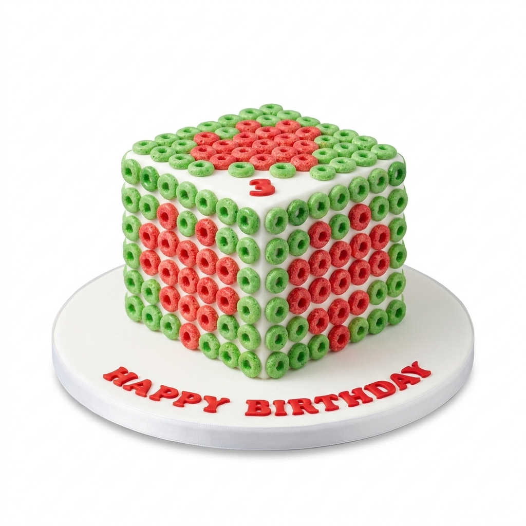 Pixelated Gaming Birthday Cake