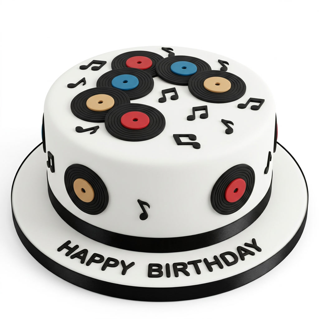 Music Theme Birthday Cake