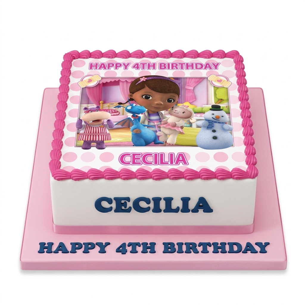 Doc McStuffins Birthday Cake for Girls