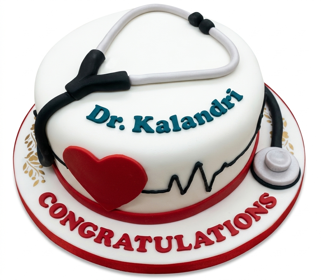 Doctor Theme Celebration Cake