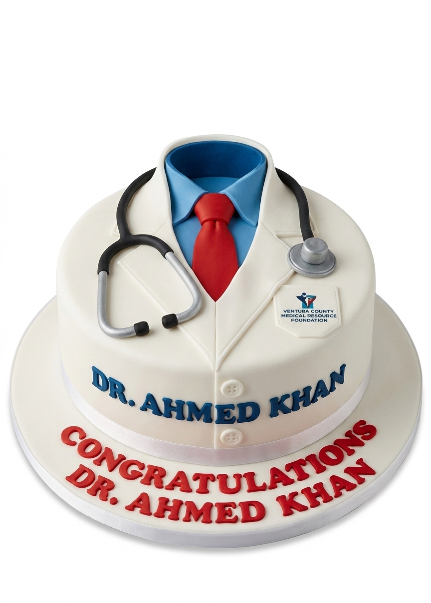 Doctor Theme Celebration Cake