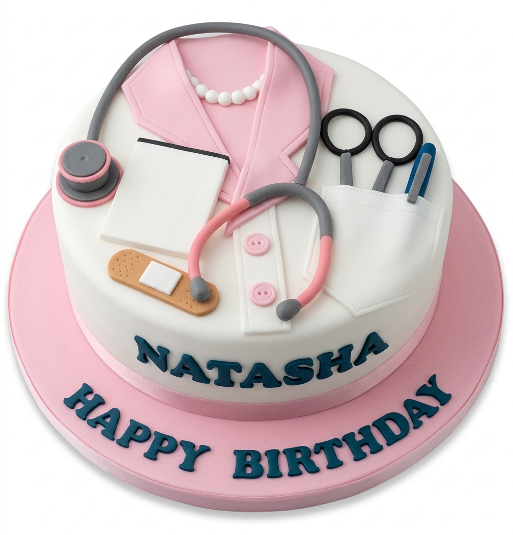 Doctor's Coat Birthday Cake for Her