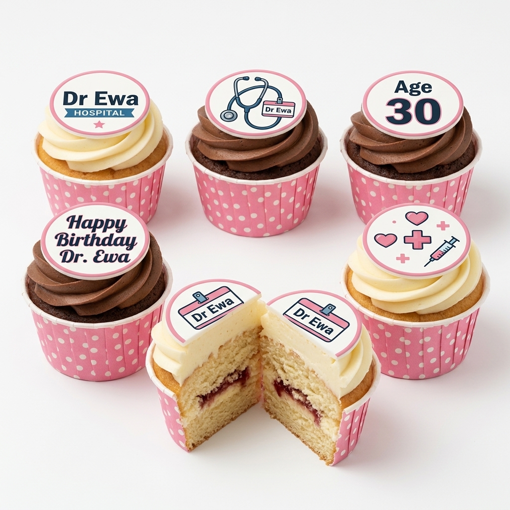 Doctor Theme Birthday Cupcakes