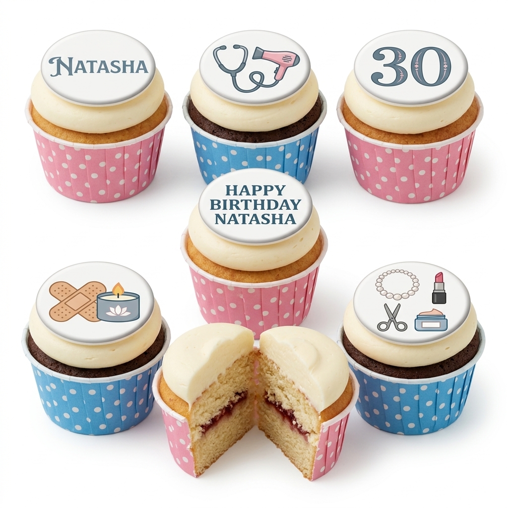 Ladies Hobbies & Interests Birthday Cupcakes