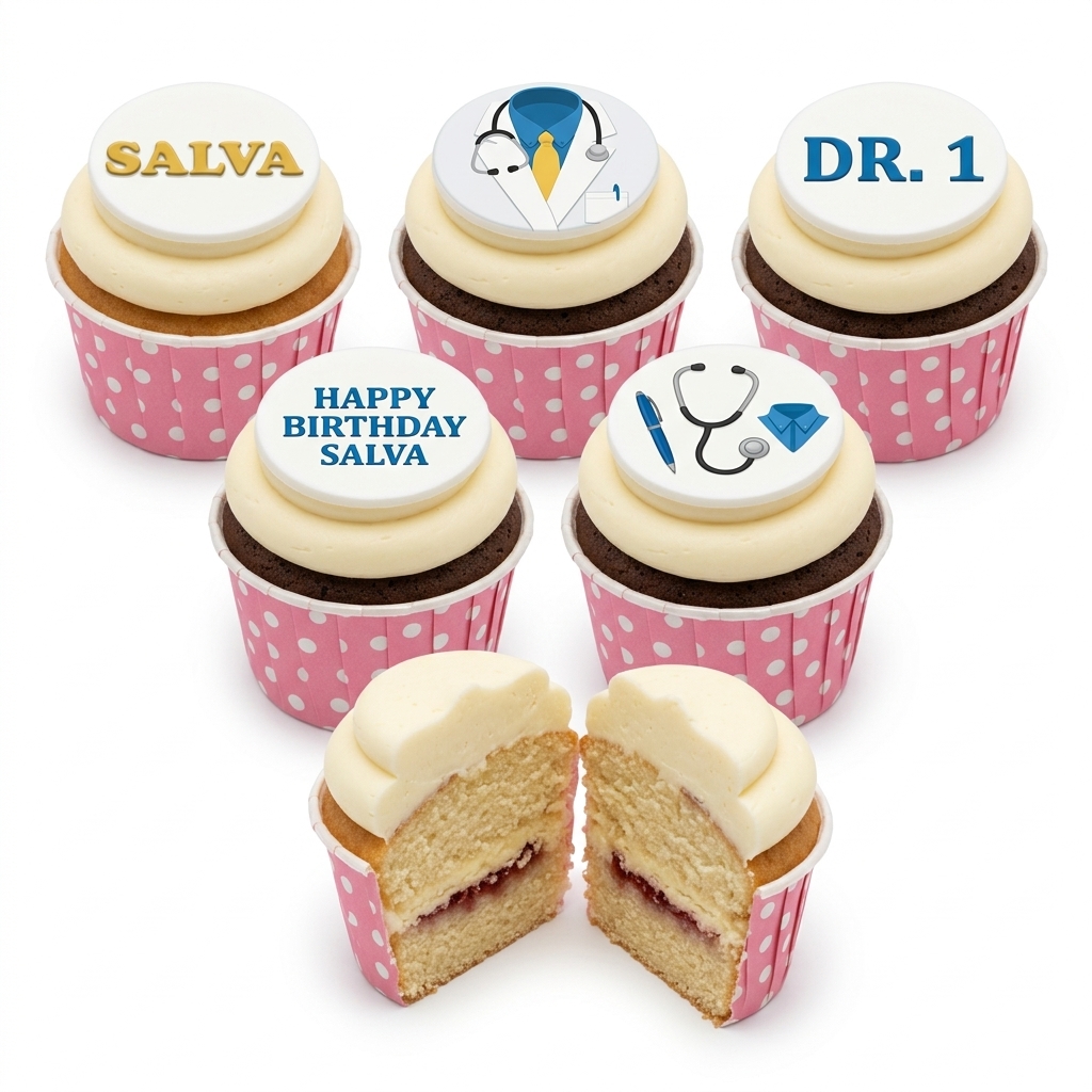Doctor Theme Birthday Cupcakes