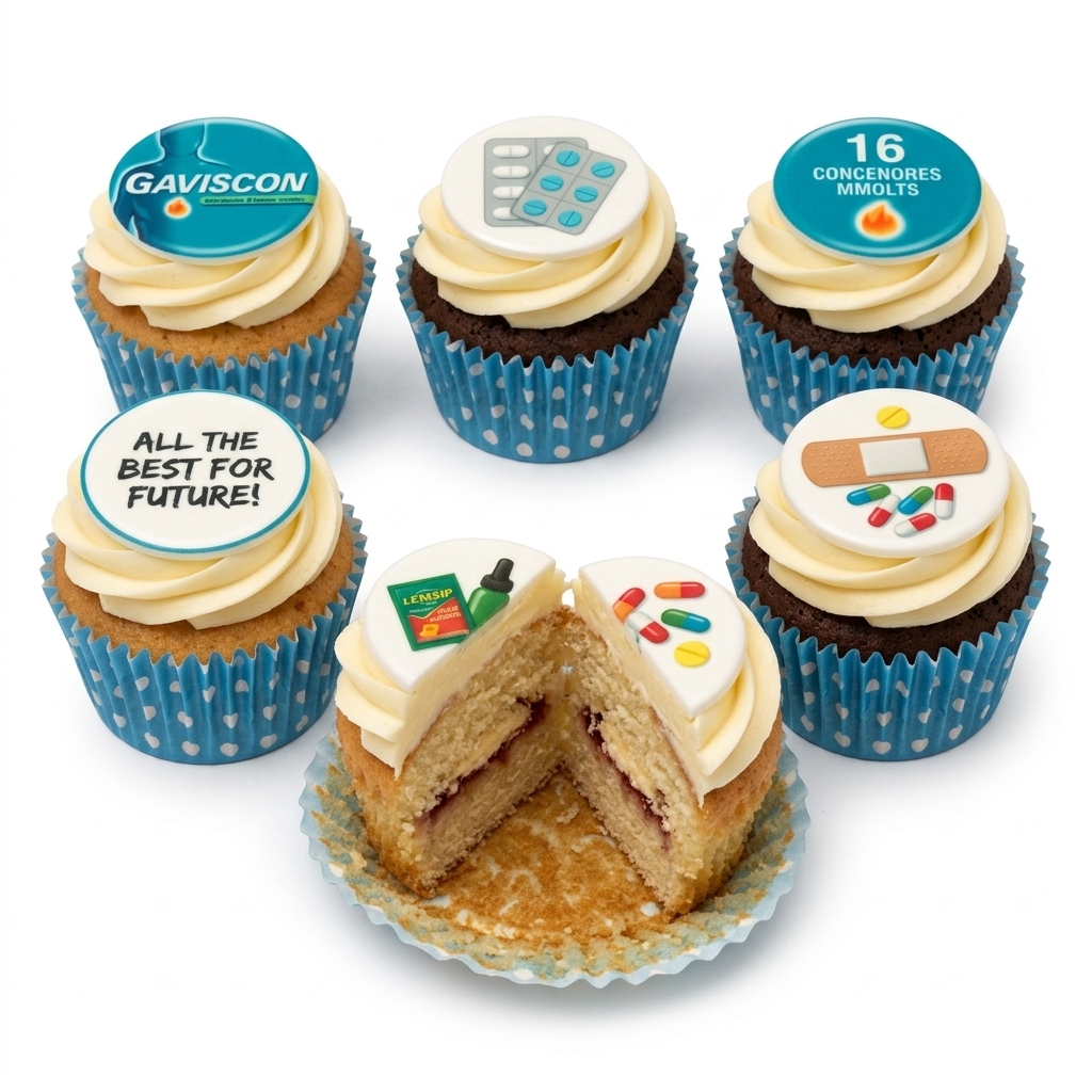 Pharmacy Theme Cupcakes for Healthcare Professionals
