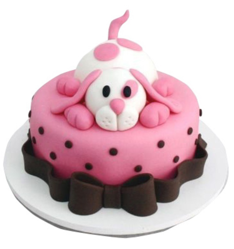 Pink dog cake 2025