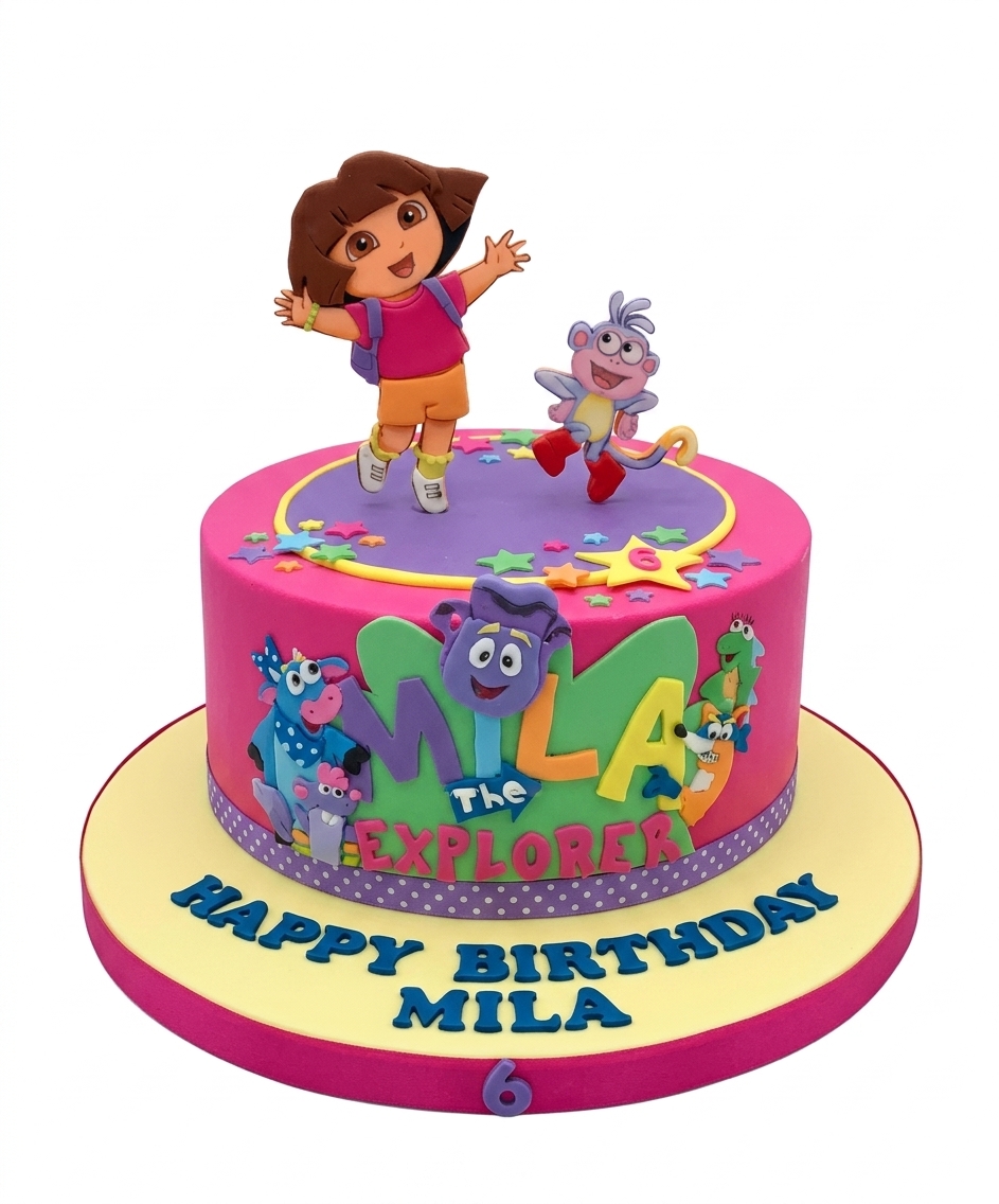 Dora the Explorer Birthday Cake for Girls