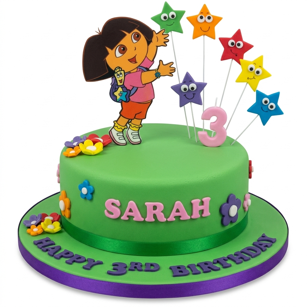 Dora the Explorer Kids Birthday Cake