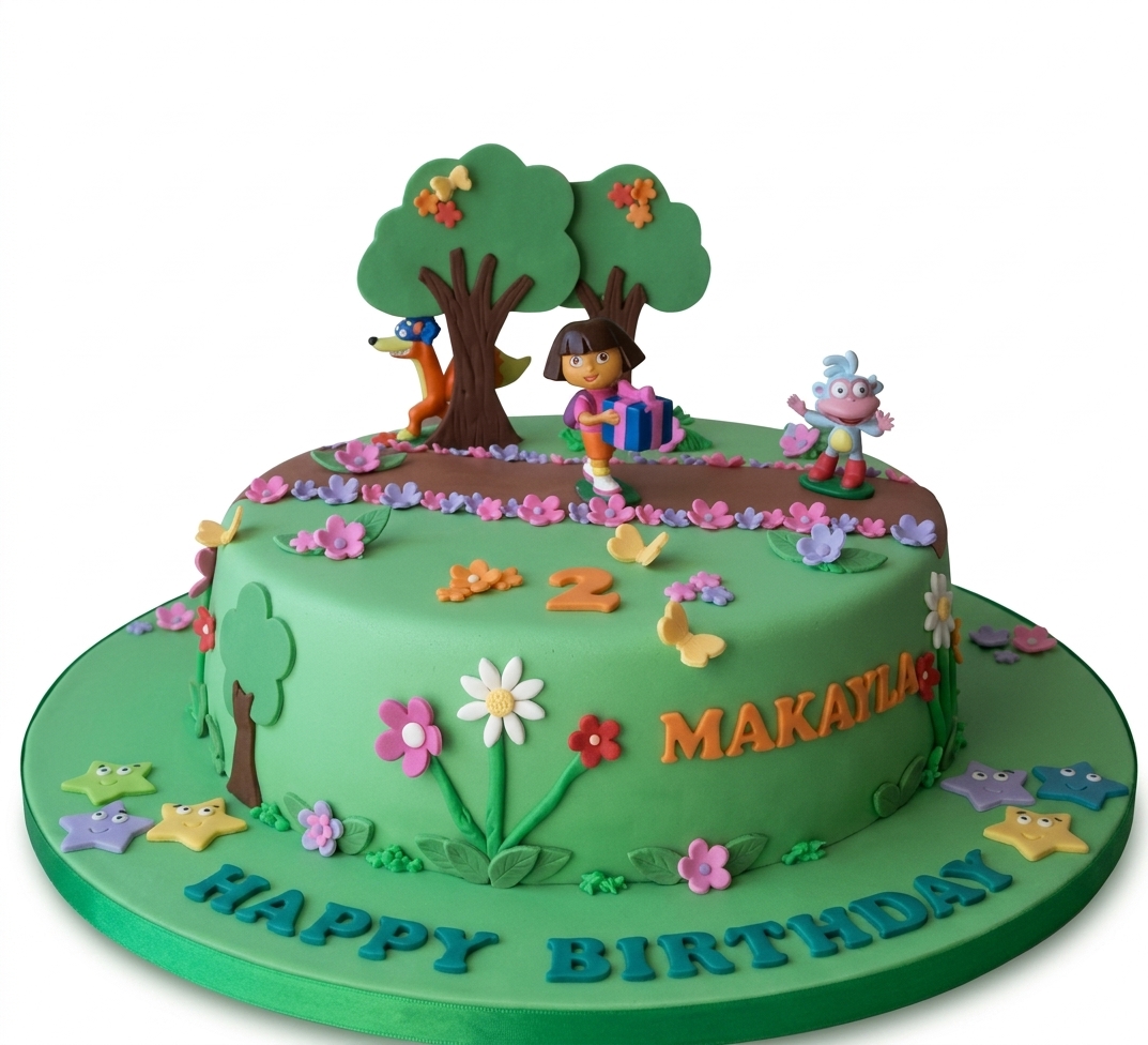 Dora the Explorer Birthday Cake