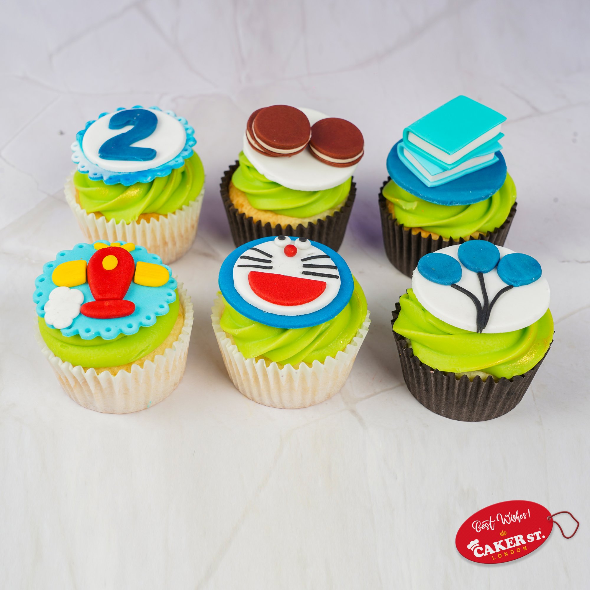 Doraemon Blue Bliss Cupcakes