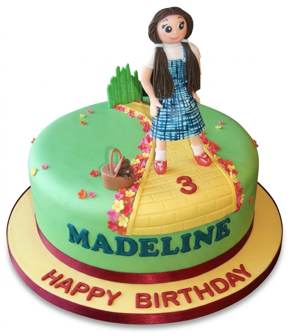 Wizard of Oz Dorothy Birthday Cake