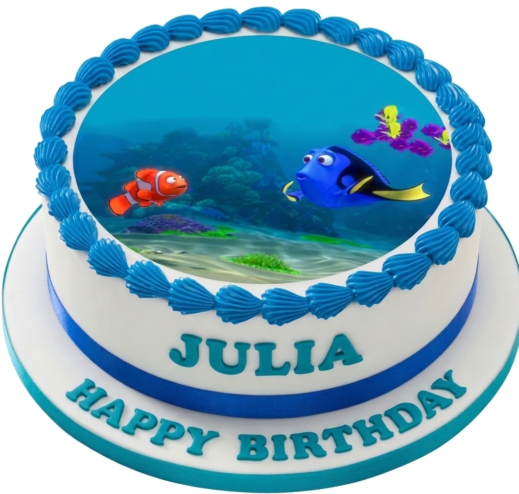 Finding Dory & Nemo Kids Birthday Cake