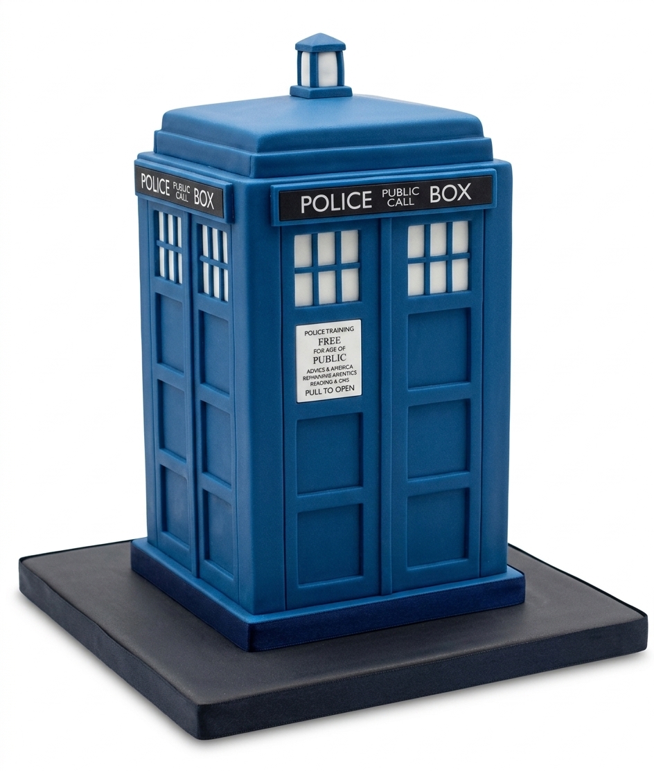 Doctor Who TARDIS Birthday Cake